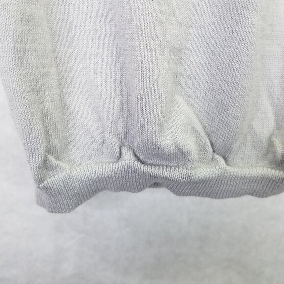 Uniqlo × Marimekko Mock Turtleneck Sweater S Knit Wave Cream Gray Black Wool - Picture 7 of 15